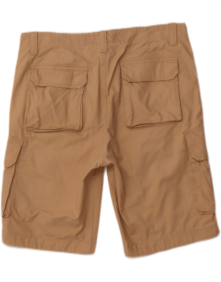BENETTON Mens Cargo Shorts IT 48 Médio W36 Algodão Bege