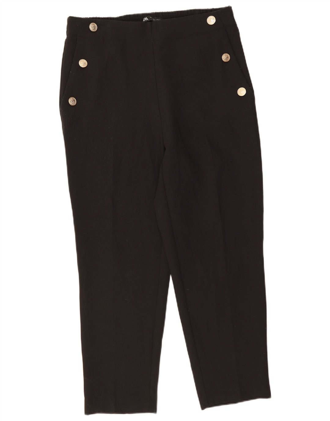 Calça Chino Cônica Feminina Zara Grande W33 L27 Poliéster Preto