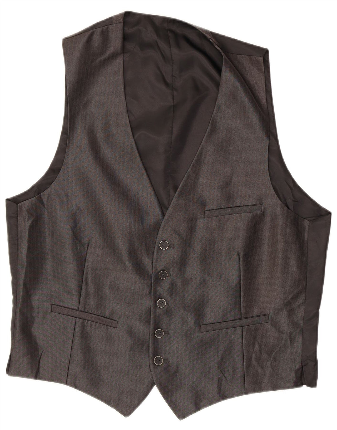 Angelo Litrico Terno masculino de 3 peças UE 54 2XL W38 L30 cinza risca de giz clássico