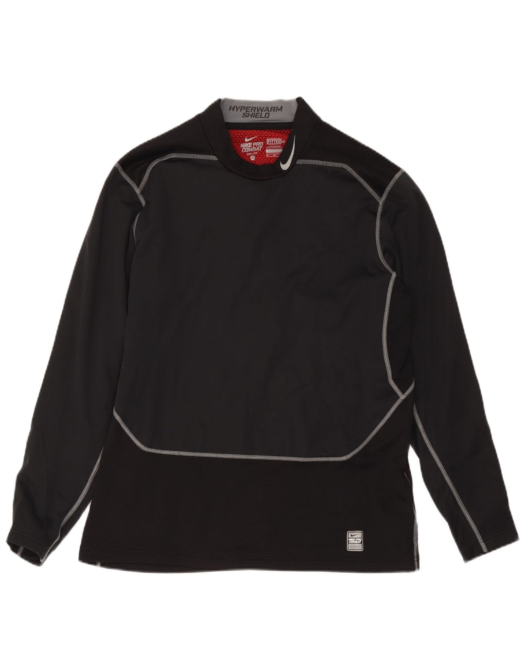 Nike Mens Dri Fit Top Manga Longa XL Preto Colourblock Poliéster