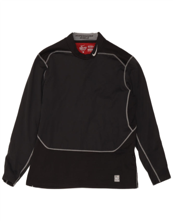 Nike Mens Dri Fit Top Manga Longa XL Preto Colourblock Poliéster