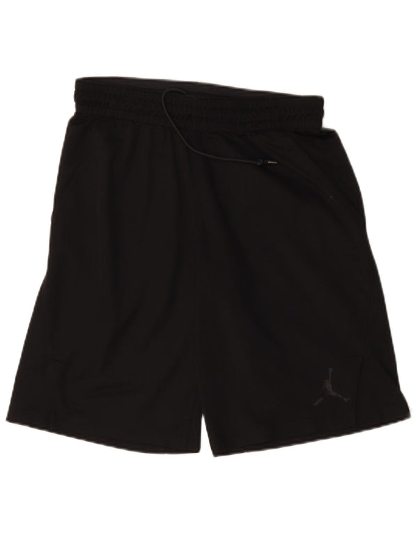 Jordan Mens Dri Fit Graphic Sport Shorts Médio Preto Poliéster