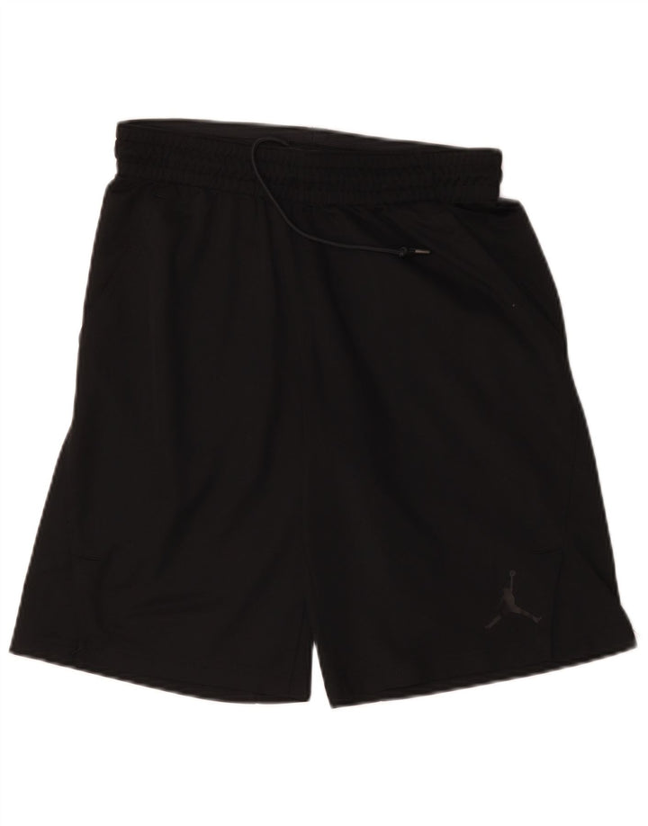 Jordan Mens Dri Fit Graphic Sport Shorts Médio Preto Poliéster