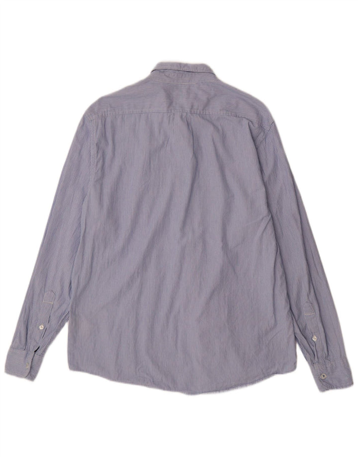 Camisa masculina LEE Regular Fit XL algodão listrado azul