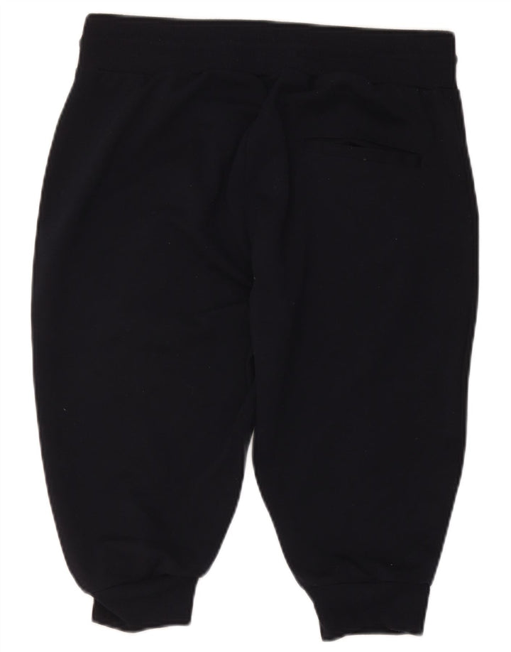 Zara Bermuda esportiva feminina grande poliéster azul marinho