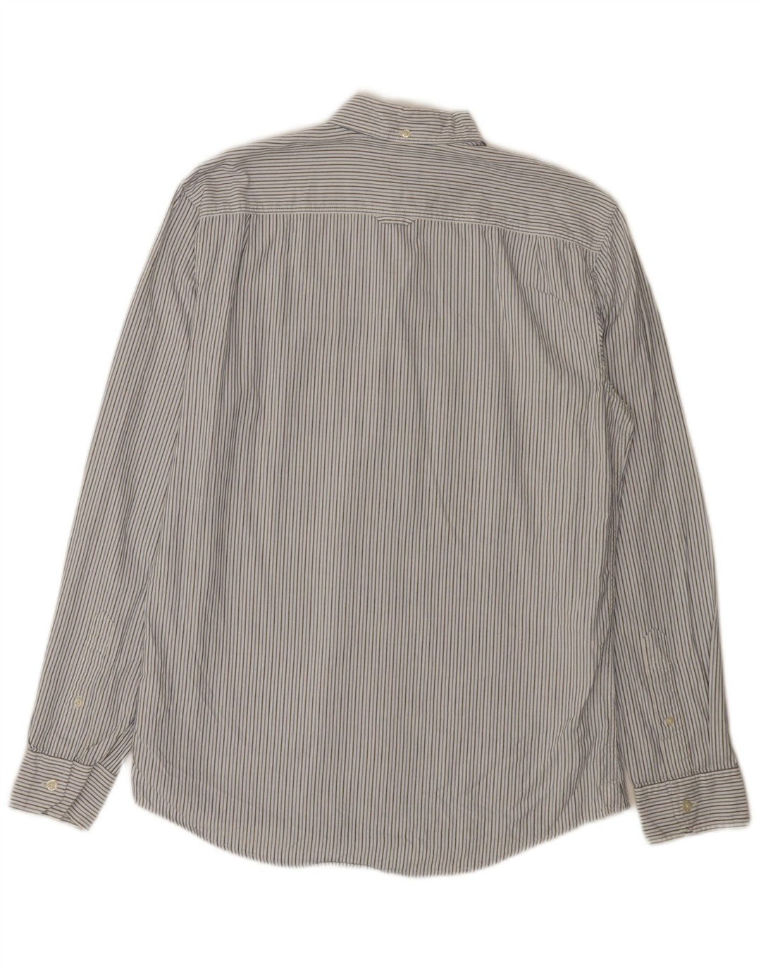 Camisa masculina JACK WILLS Classic Fit algodão listrado cinza médio