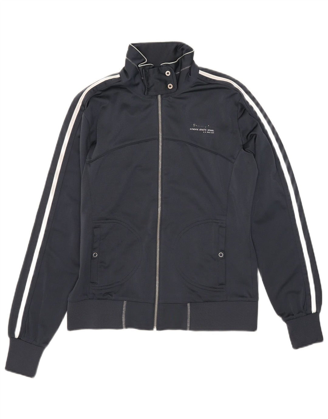 Jaqueta feminina Champion Heritage Fit Tracksuit UK 14 Médio Azul Marinho