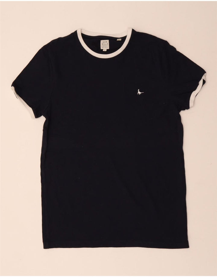 Camiseta masculina JACK WILLS de algodão azul marinho médio
