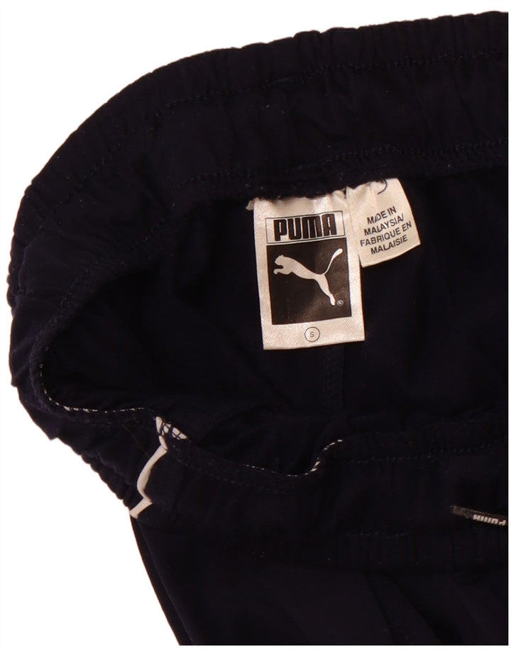 Calça de treino feminina Puma Flare UK 8 pequena azul marinho