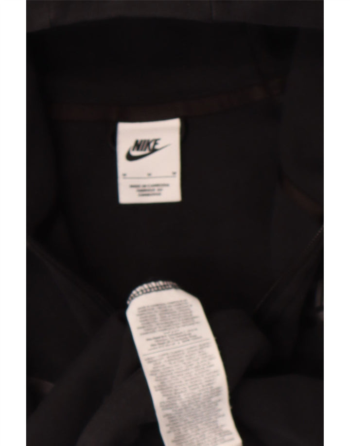 NIKE Womens Zip Hoodie Sweater UK 14 Medium Black Cotton Vintage Nike and Second-Hand Nike from Messina Hembry 