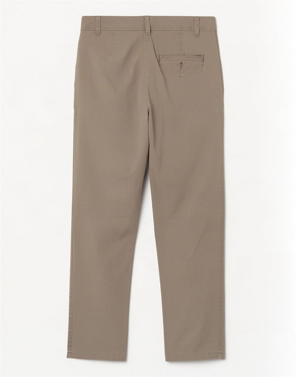 Calça chino reta feminina Marks & Spencer Reino Unido 10 pequena W30 L26 cinza