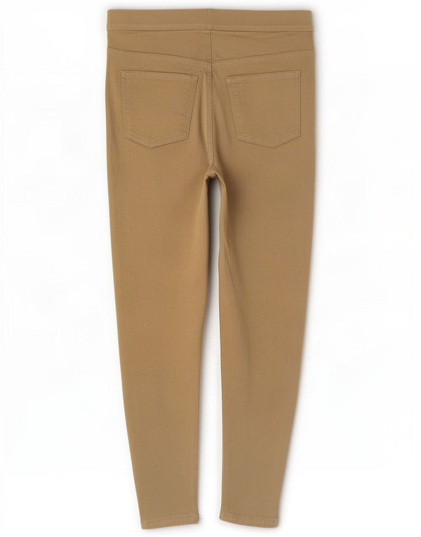 Marks & Spencer Womens Crop Jegging Jeans UK 10 Small W27 L25 Beige Cotton