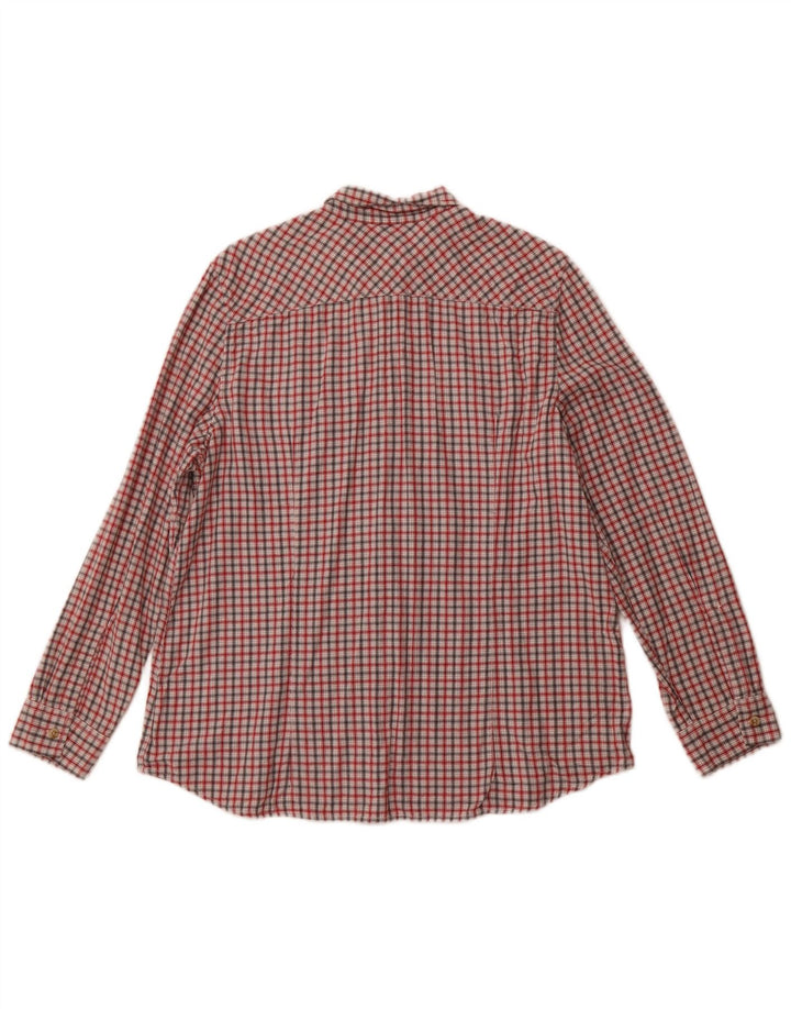 Camisa feminina Eddie Bauer UK 18 XL algodão xadrez multicolorido
