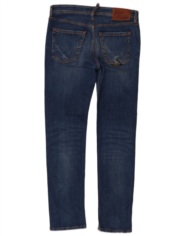 Roy Rogers Mens Jeans Slim W33 L31 Azul Algodão