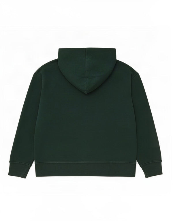 Zara Womens Oversized Hoodie Jumper Reino Unido 16 Grande Algodão Verde