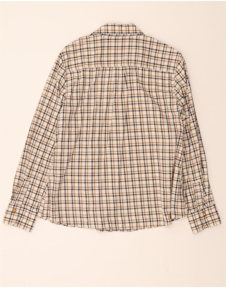 HIGHMOOR Womens Shirt EU 44 XL Beige Check Cotton Vintage Highmoor and Second-Hand Highmoor from Messina Hembry 