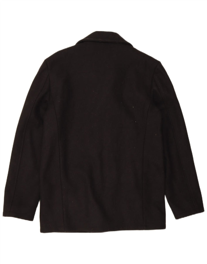Jaqueta blazer masculina de 3 botões Jack Wills Reino Unido 36 pequena lã preta