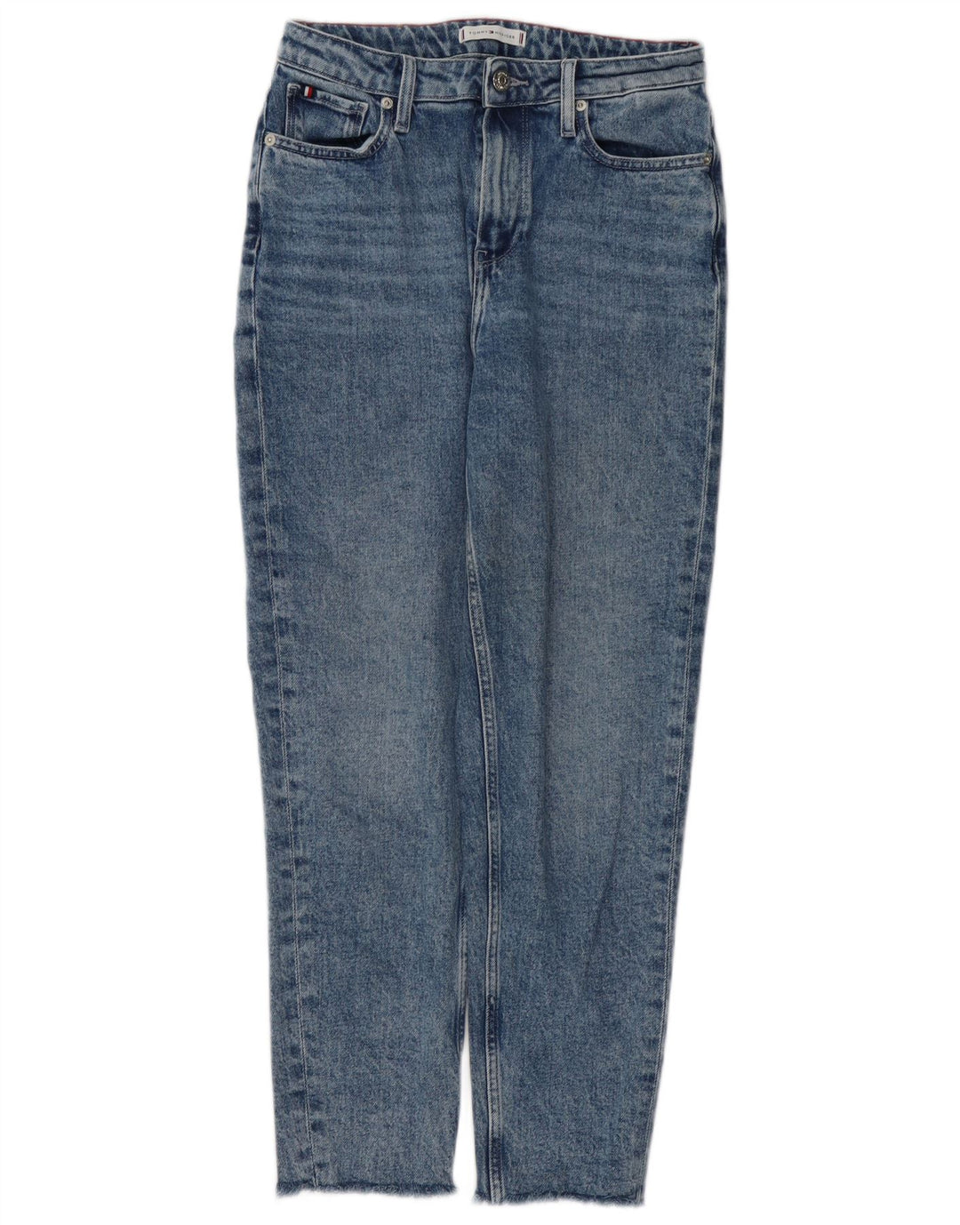 Jeans feminino TOMMY HILFIGER Gramercy Tapered W27 L28 algodão azul
