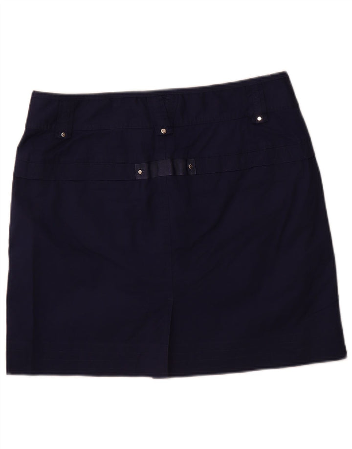 RALPH LAUREN Skort feminino US 10 grande algodão azul marinho