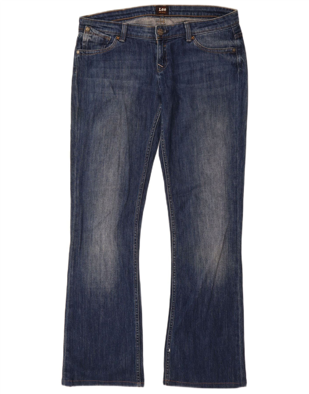 Lee Womens Bliss Bootcut Jeans W31 L35 Azul Algodão