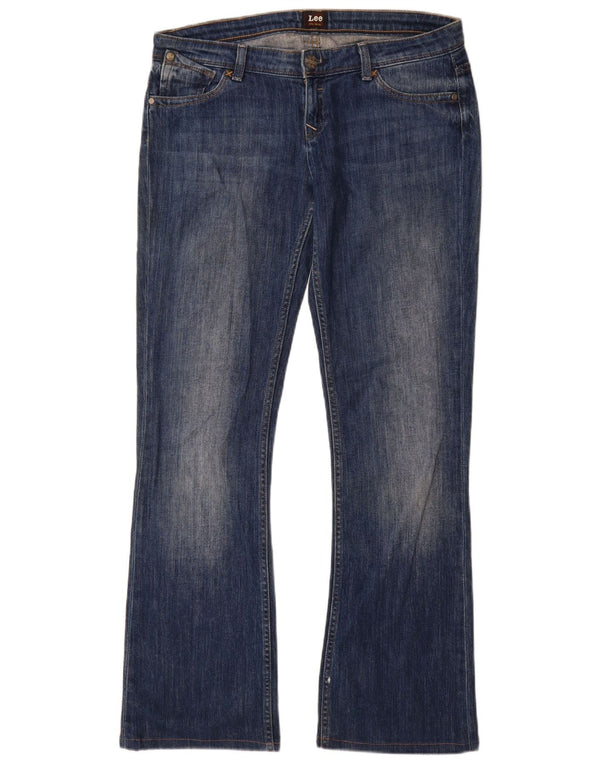 Lee Womens Bliss Bootcut Jeans W31 L35 Azul Algodão