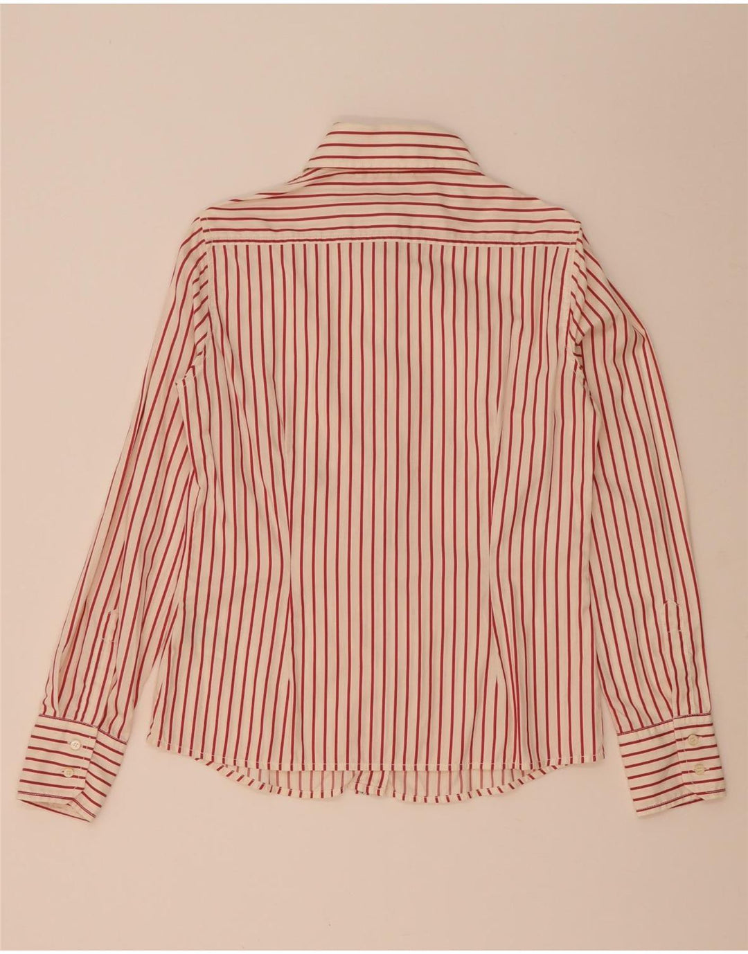 Camisa feminina Henry Cottons IT 44 algodão listrado vermelho médio