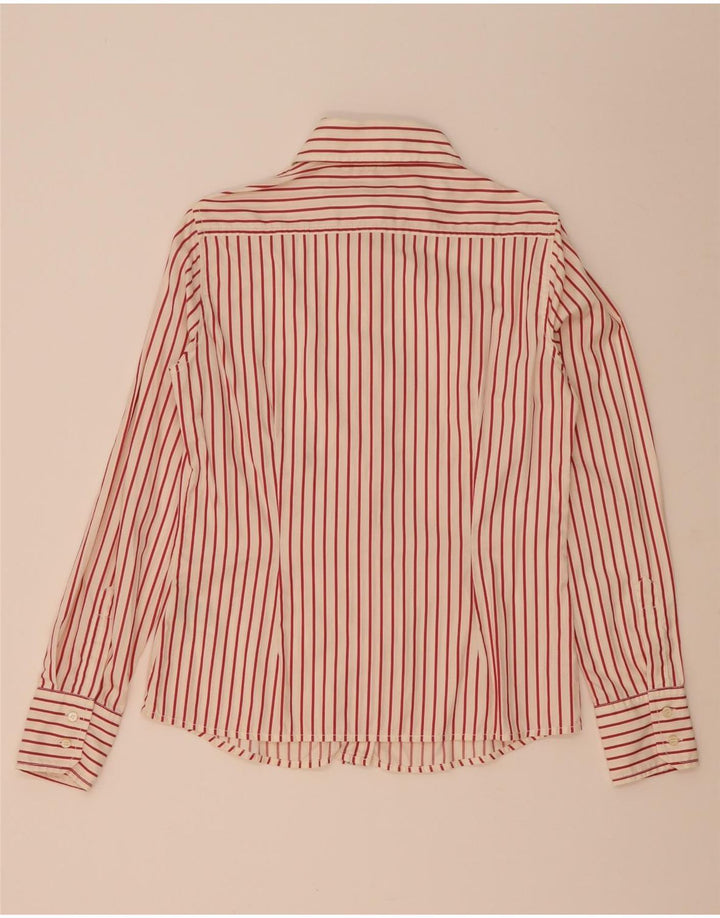 Camisa feminina Henry Cottons IT 44 algodão listrado vermelho médio