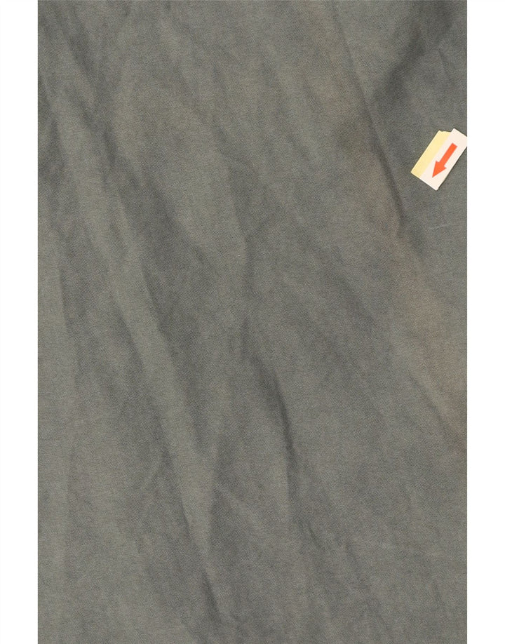 Camisa masculina ABERCROMBIE & FITCH algodão cinza médio