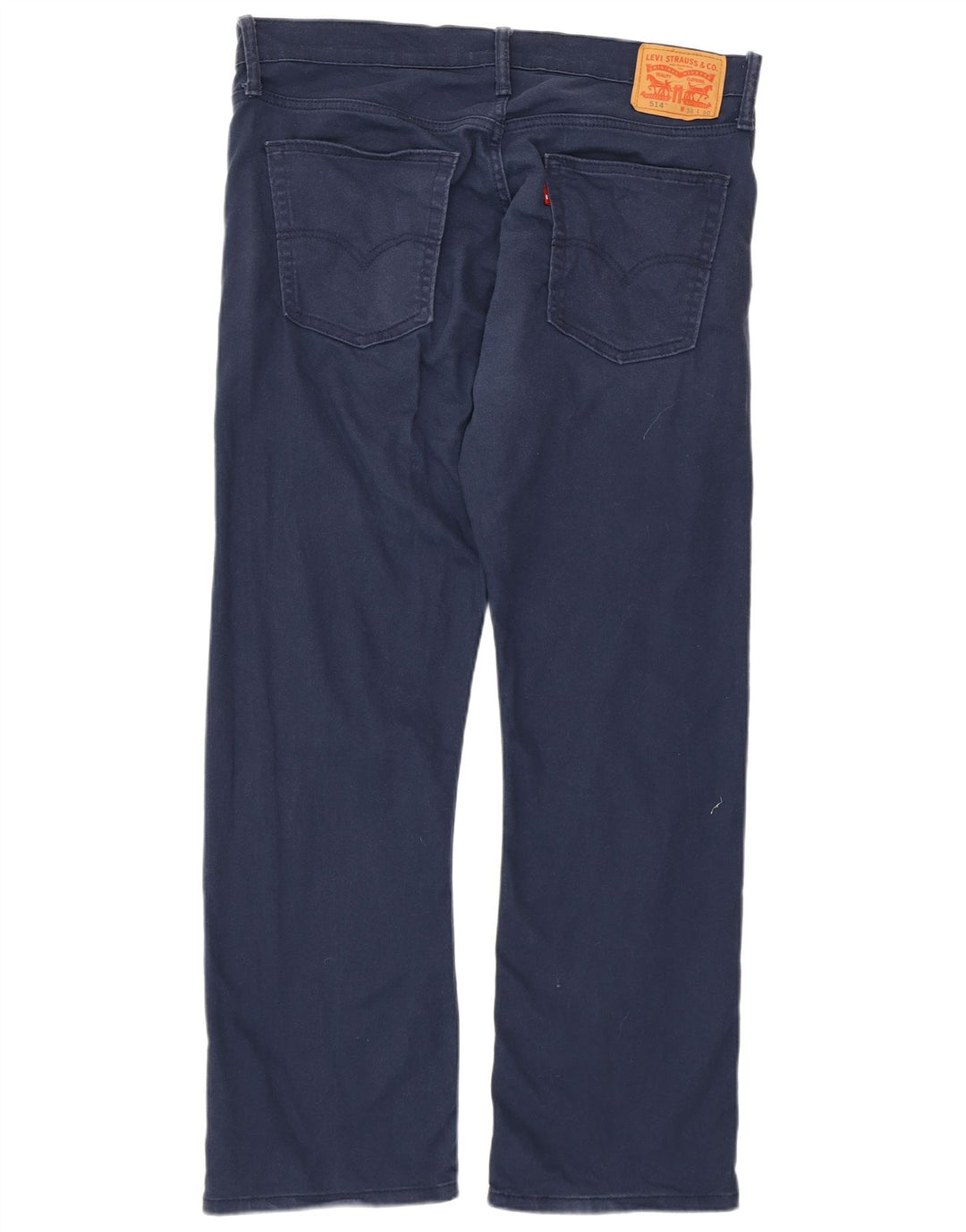 LEVI'S Masculino 514 Straight Jeans W36 L30 Azul Marinho Algodão