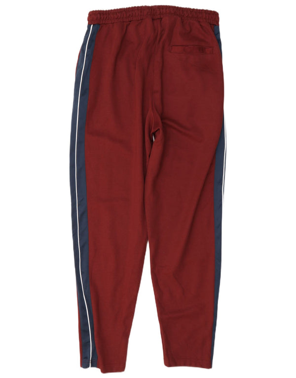 Calça de treino masculina Ellesse grande algodão colorblock cor de vinho
