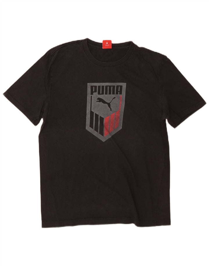 Camiseta masculina PUMA Graphic Top Médio Preto