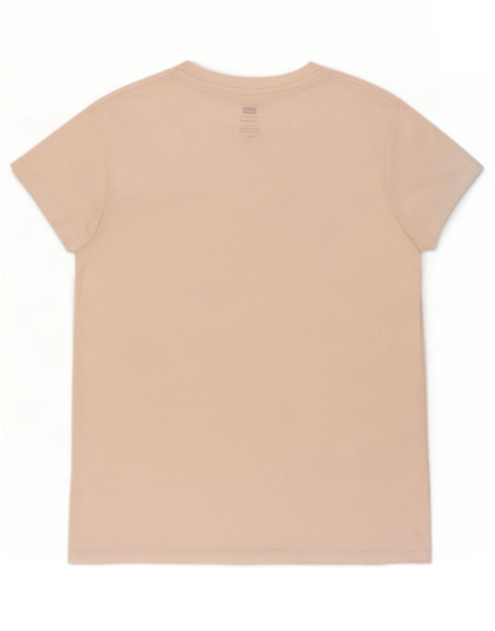 Camiseta feminina Levi's UK 14 grande algodão branco