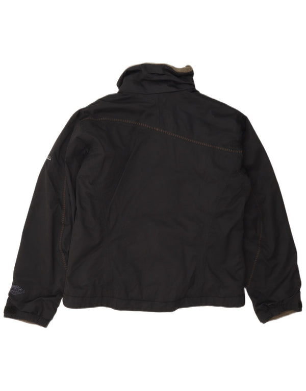 Jaqueta corta-vento feminina Columbia UK 14 médio preto nylon