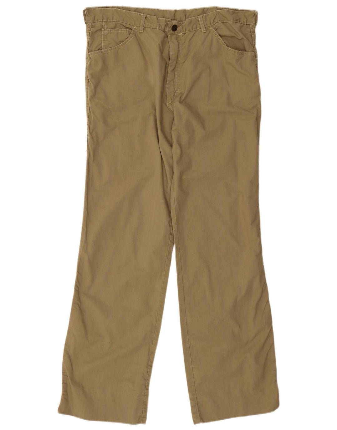 Calça casual reta masculina POP 84 W36 L31 cáqui