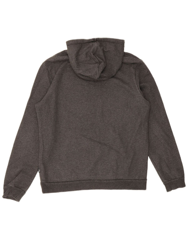 PUMA Mens Graphic Hoodie Jumper Médio Algodão Cinza
