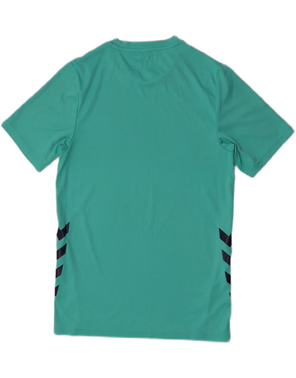 Hummel Camiseta masculina gráfica Top pequeno verde