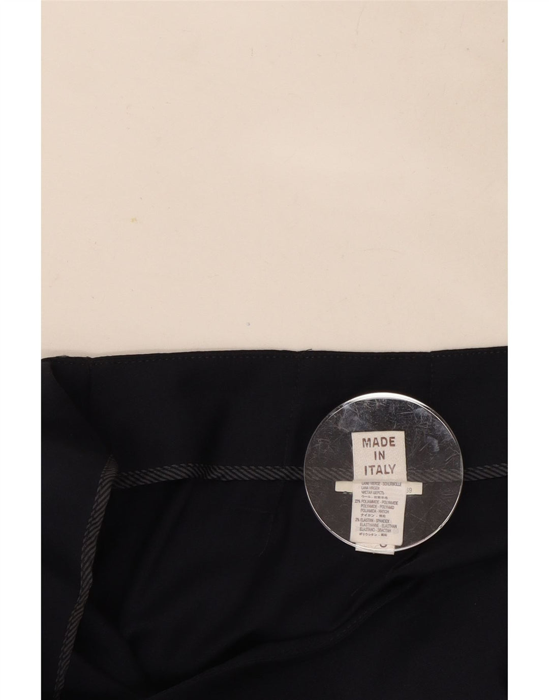 Calça feminina Brunello Cucinelli IT 44 Médio W30 L27 Azul Marinho Clas