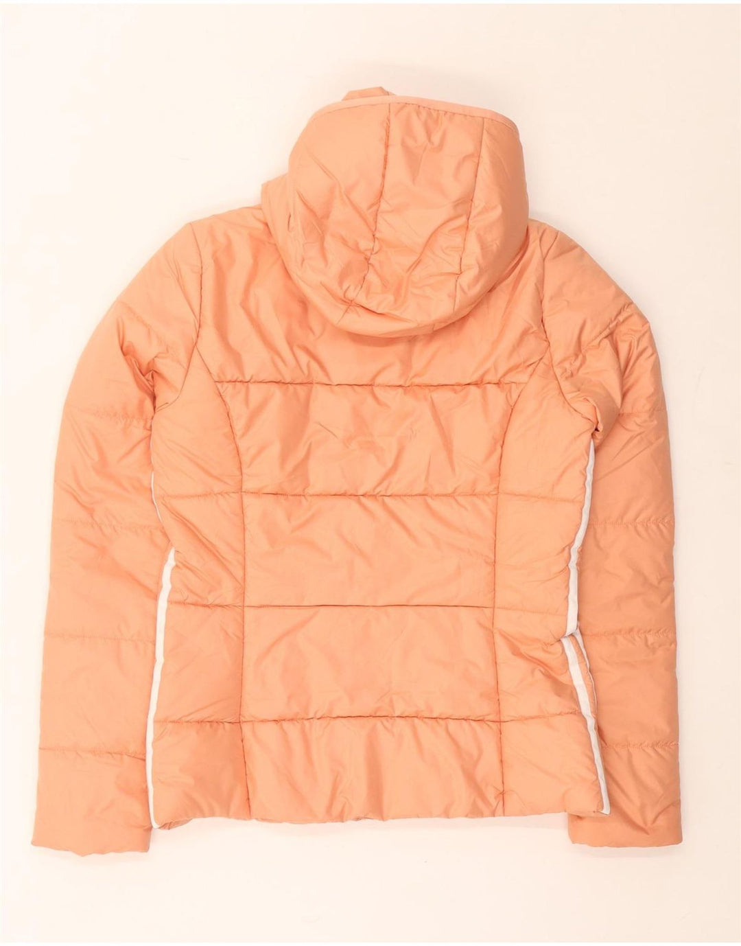 Jaqueta Adidas Feminina Primegreen com Capuz Acolchoada UK 10 Pequena Laranja Poliéster