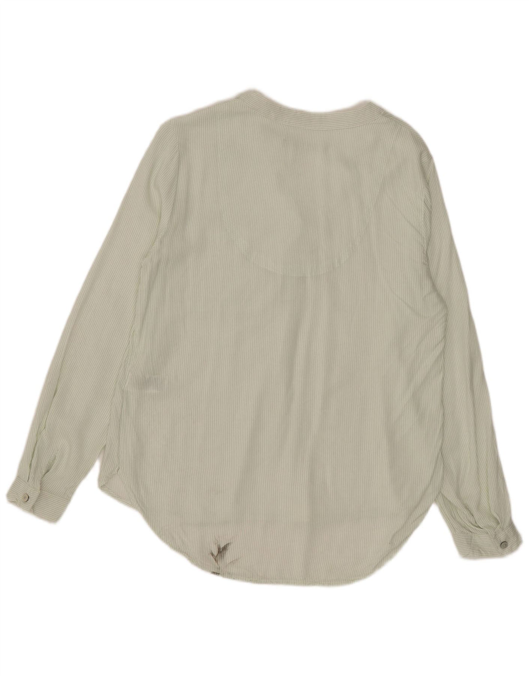 Pulôver feminino Marks & Spencer UK 6 XS verde risca de giz viscose