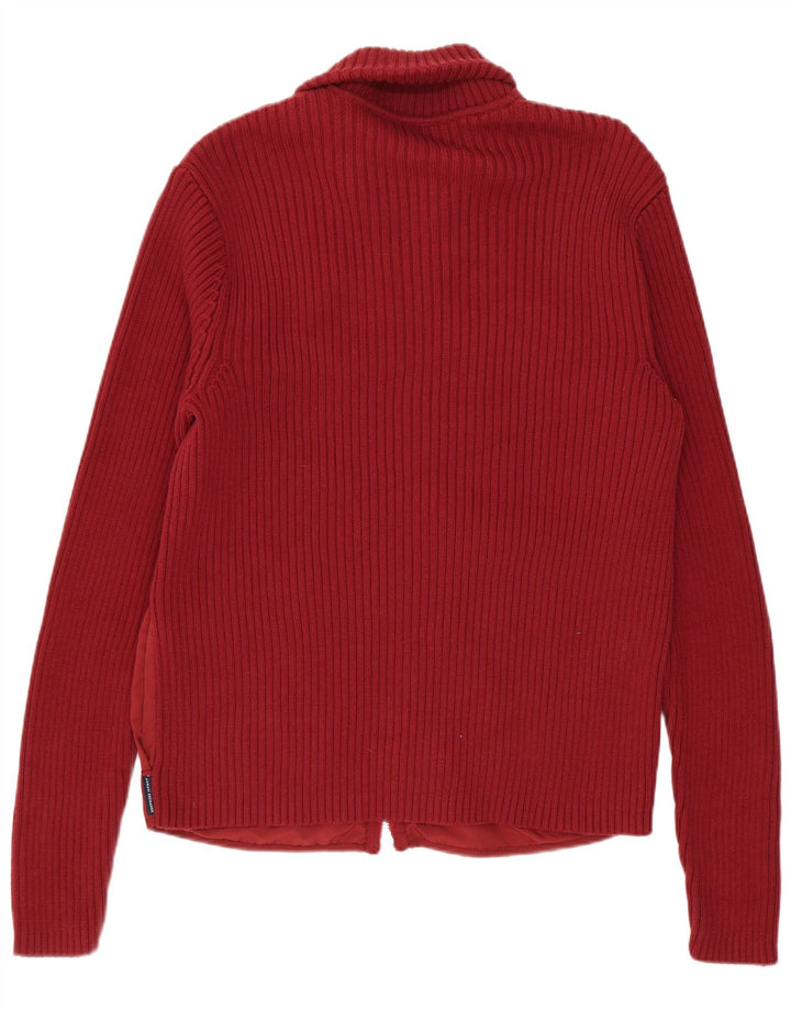 ARMANI EXCHANGE Suéter cardigã masculino médio vermelho nylon
