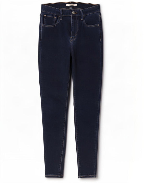 Calça jeans feminina Levi's 720 High Rise Super Skinny W26 L28 azul marinho algodão