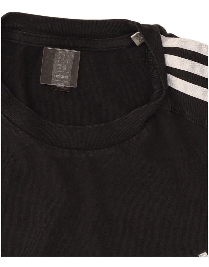 Adidas Mens Camiseta Top Grande Preto