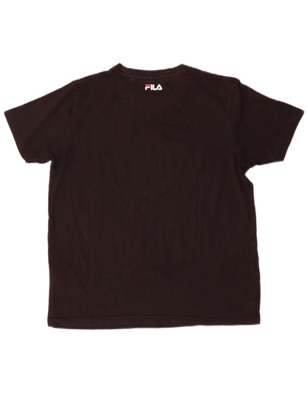 Camiseta Fila Boys Graphic 13-14 Anos Algodão Preto