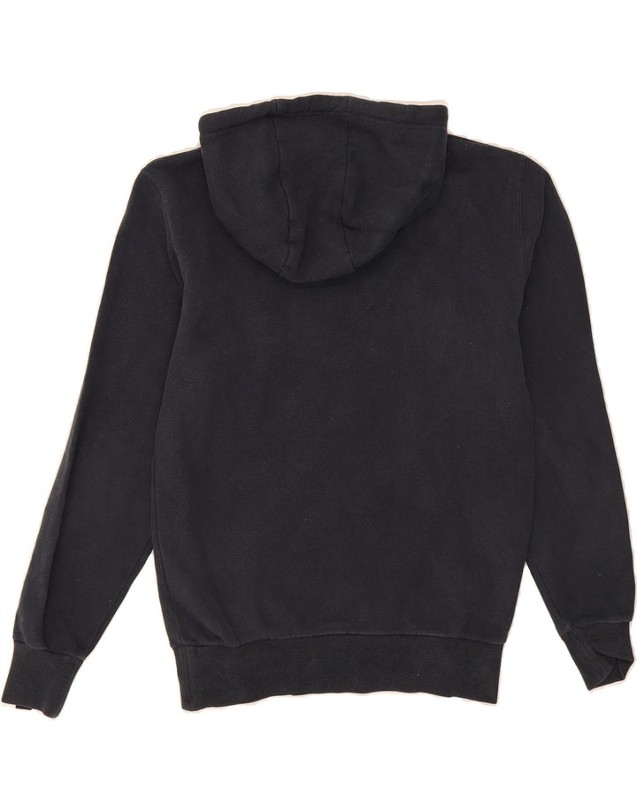 ELLESSE Mens Graphic Hoodie Jumper Small Navy Blue Cotton Vintage Ellesse and Second-Hand Ellesse from Messina Hembry 