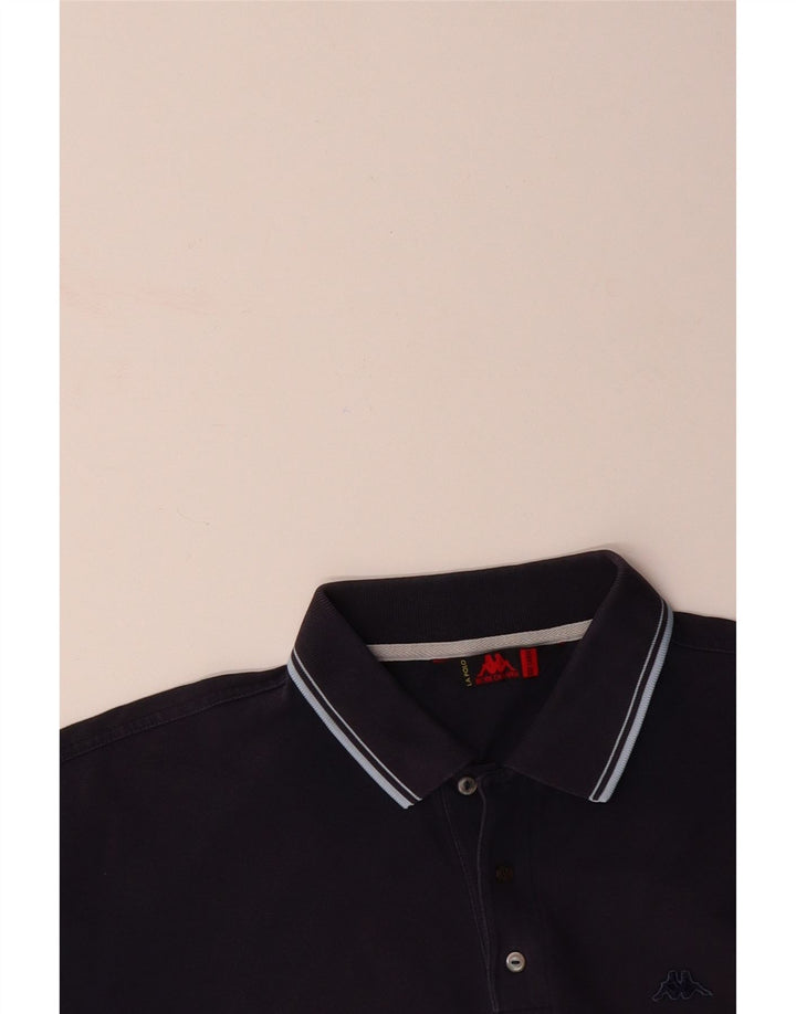 Camisa polo masculina KAPPA 3XL algodão azul marinho