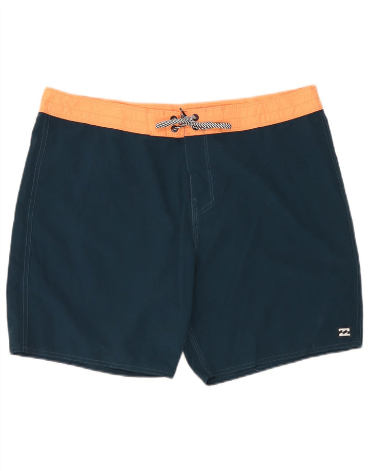 Shorts de natação masculino Billabong grande poliéster azul marinho
