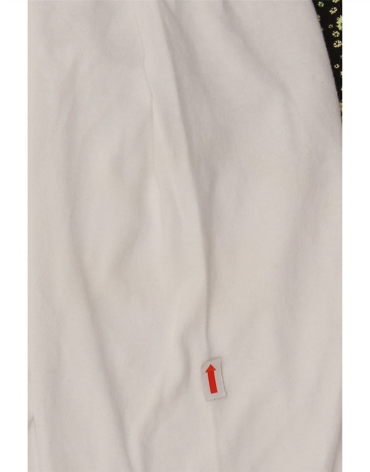 LEVI'S Camiseta masculina relaxada gráfica manga comprida algodão branco médio