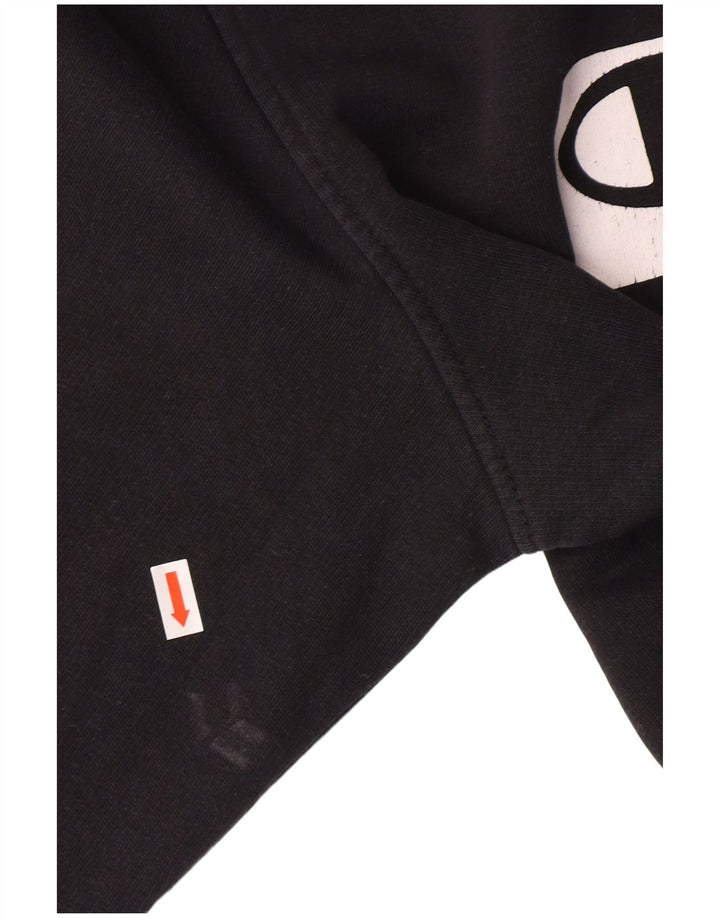 CHAMPION Suéter masculino com capuz gráfico de Nova York 2XL algodão preto