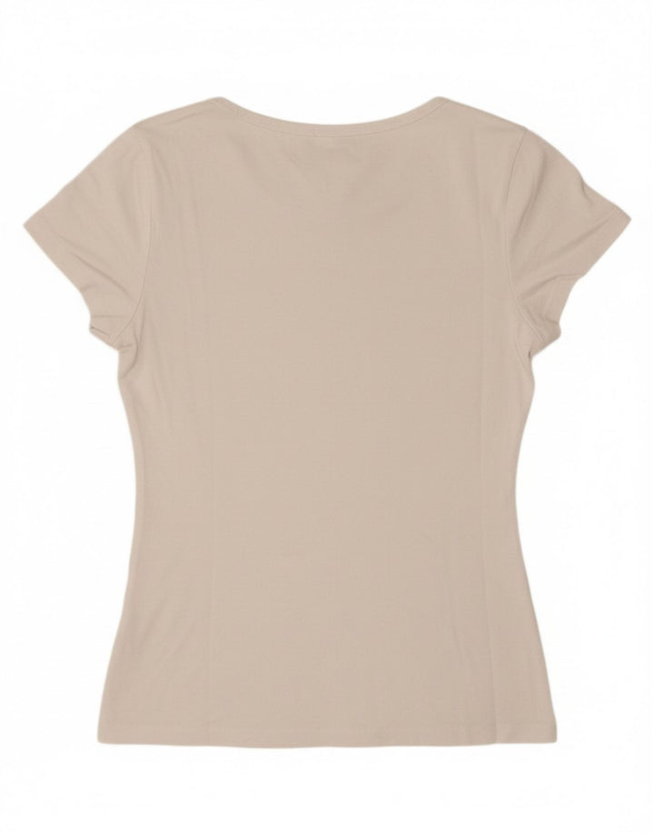Camiseta feminina LEVI'S UK 12 algodão branco médio