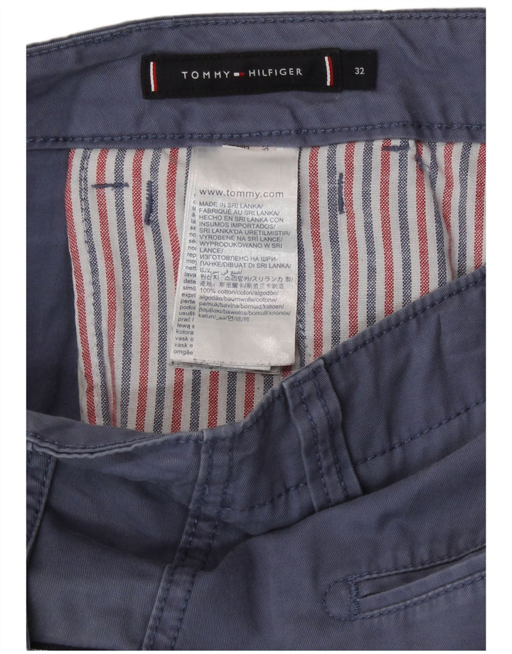Shorts cargo masculino Tommy Hilfiger W32 algodão azul médio